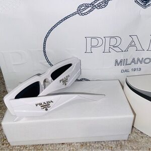 Prada White Sunglasses